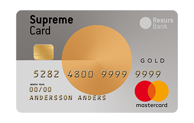 Supreme Card Gold bonuskort